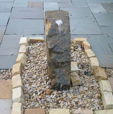 Drilled Rock Waterfeature
